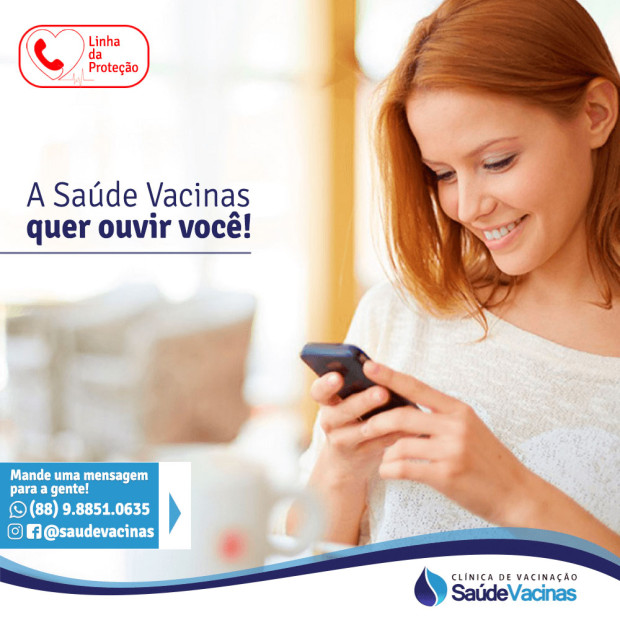 A Saúde Vacinas quer ouvir você!