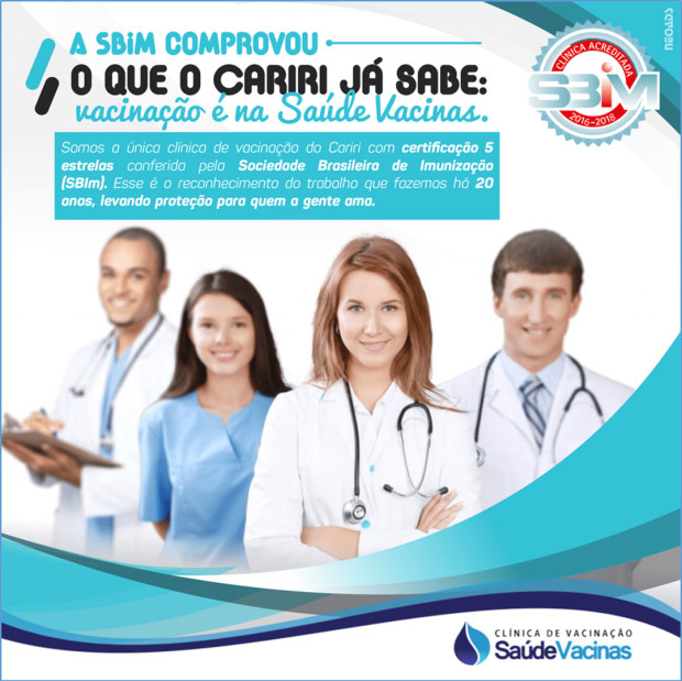 A SBIm comprovou o que o Cariri já sabe: Vacinação é na Saúde Vacinas.