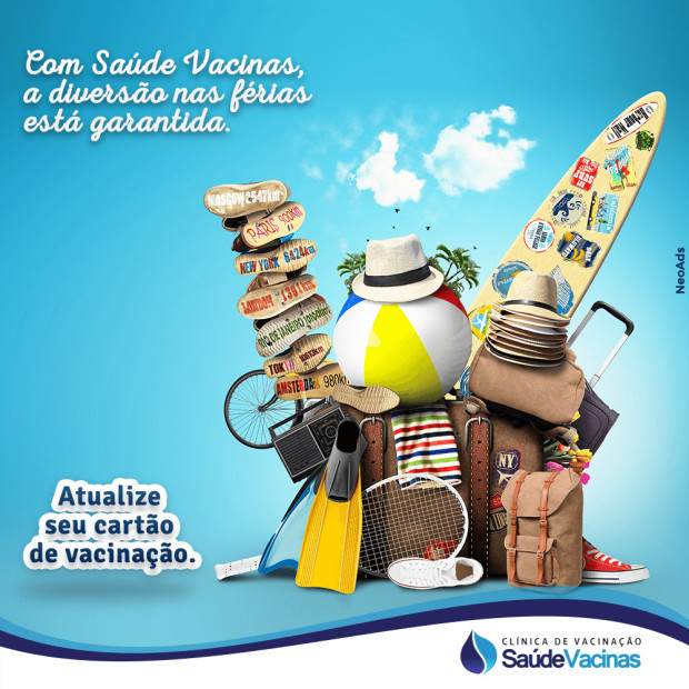 Com Saúde Vacinas, a diversão nas férias está garantida.