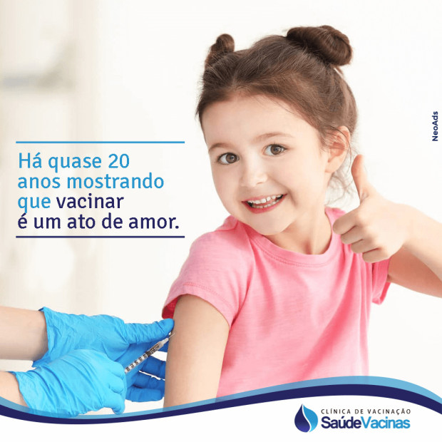 Há quase 20 anos mostrando que vacinar é um ato de amor
