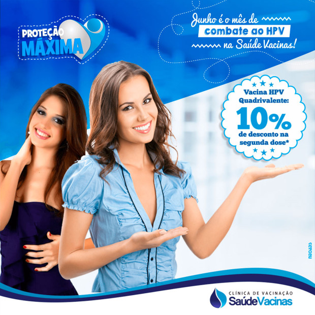 Junho é o mês de combate ao HPV na Saúde Vacinas!