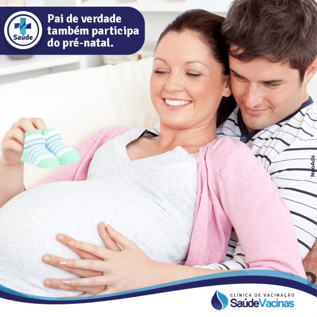 Pai de verdade também participa do pré-natal