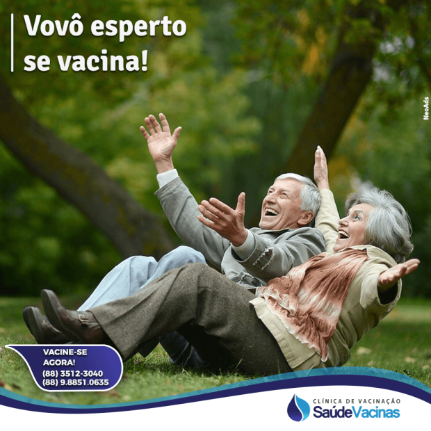 Vovô esperto se vacina!